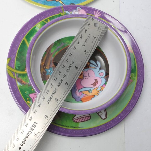 Vintage Dora Madagascar Sponge Bob Melamine Bowls Plates 2004/05 Cartoon Kids - Picture 13 of 14